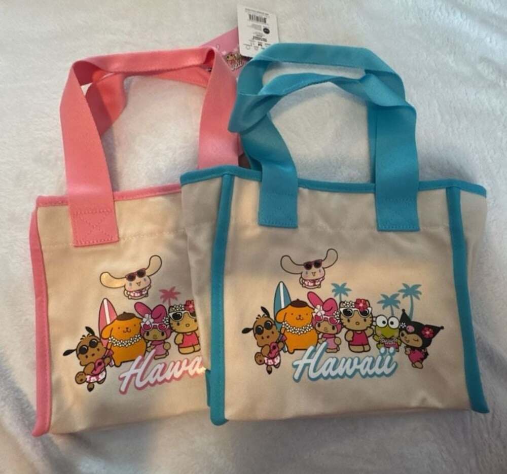 Sanrio Hawaii Character Canvas Mini Tote Bag Set